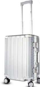 Small Cabin Suitcase (50 cm) 8 Wheels - Polycarbonate Hard Shell Trolley Bag for Travel | Jetstream - Grey