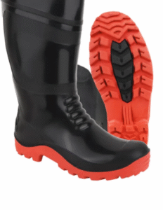 PVC Safety Gumboots, 15-inch, Non-Metallic Toe Cap, Oil and Acid Resistant, Boots For Men